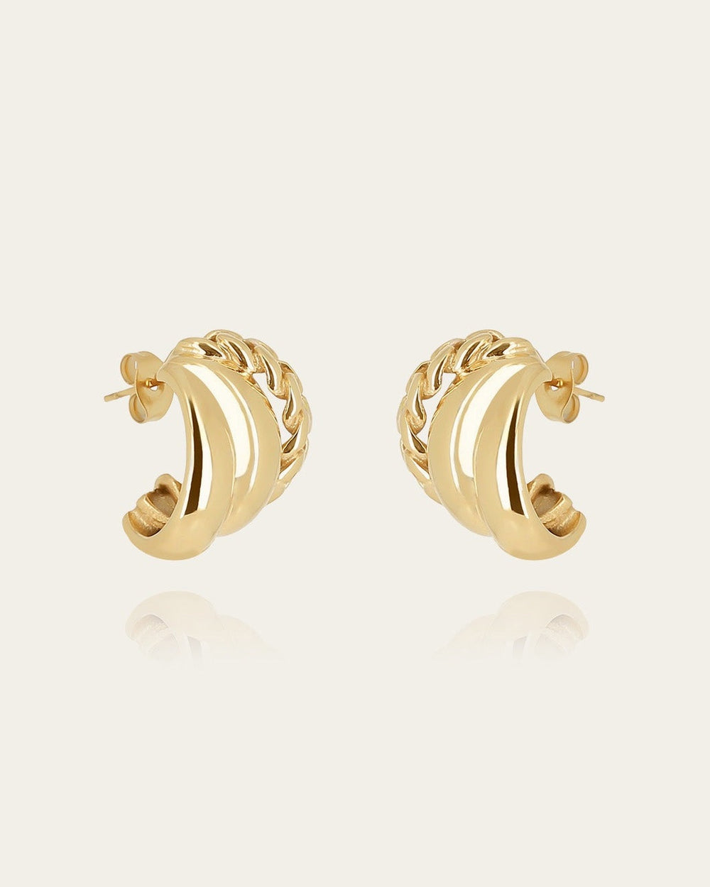 Girogio Earrings (Gold-plated steel)