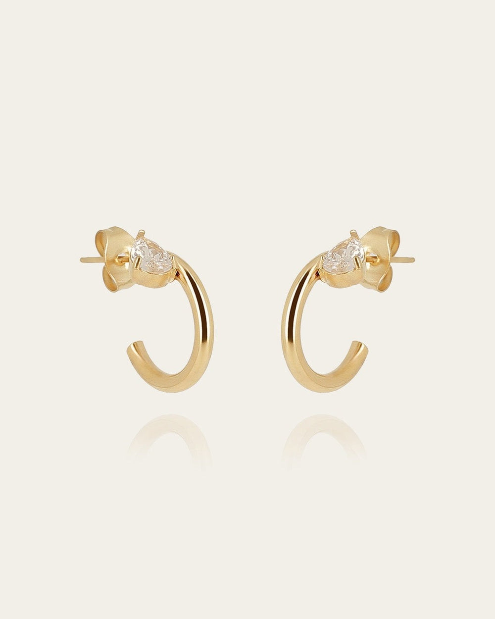 Boucles d'oreilles Laureto (Acier doré)