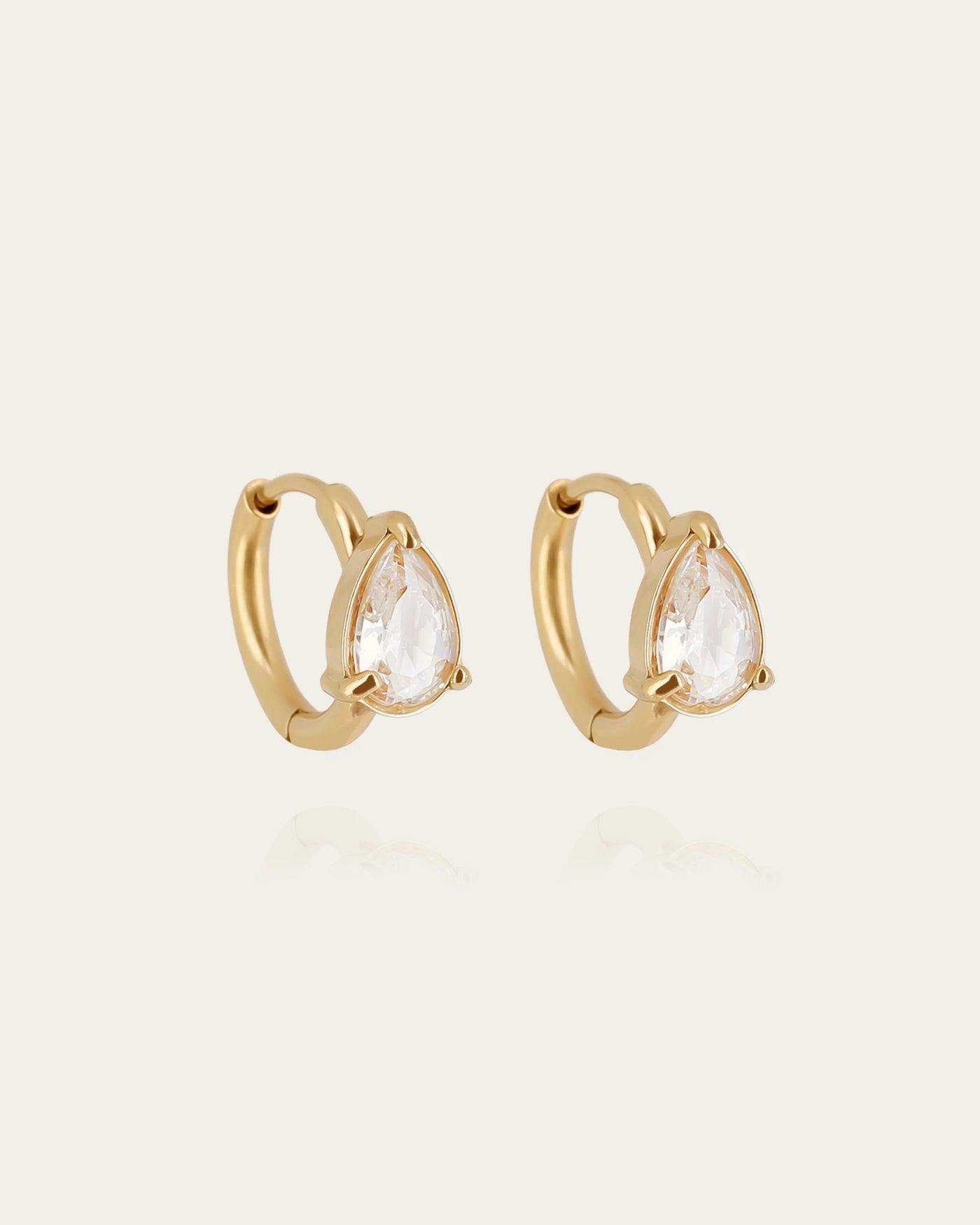 Boucles d'oreilles Aaro (Acier doré)