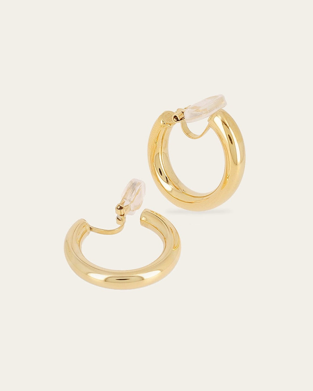 Boucles d'oreilles à clips Bertille (Acier doré)