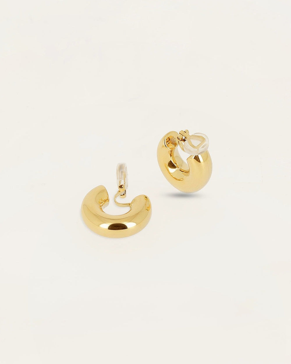 Sylvia Clip-on earrings (Gold-plated steel)