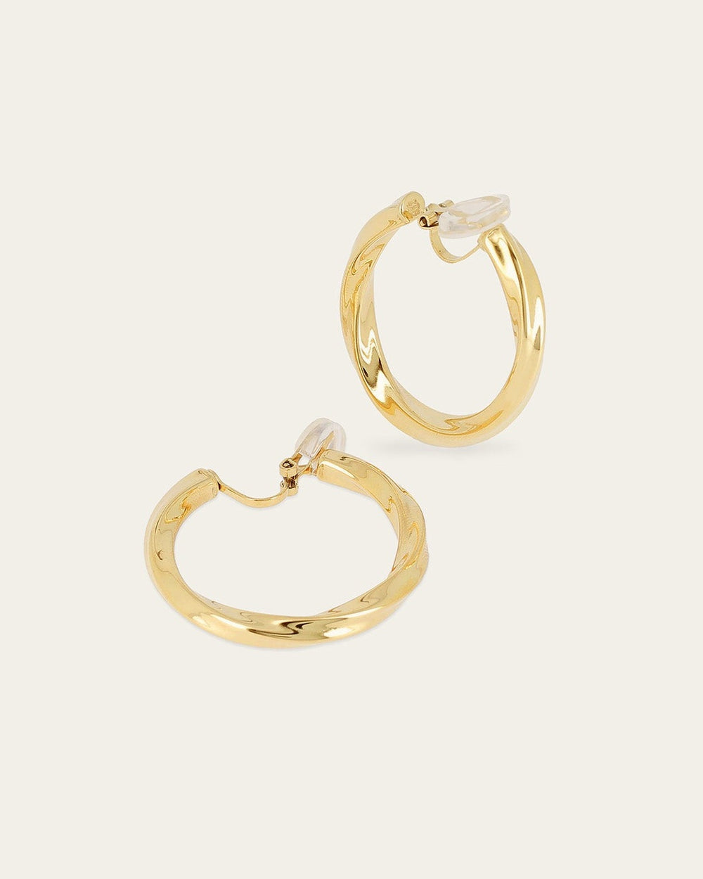 Christine clip earrings (Gold-plated steel)