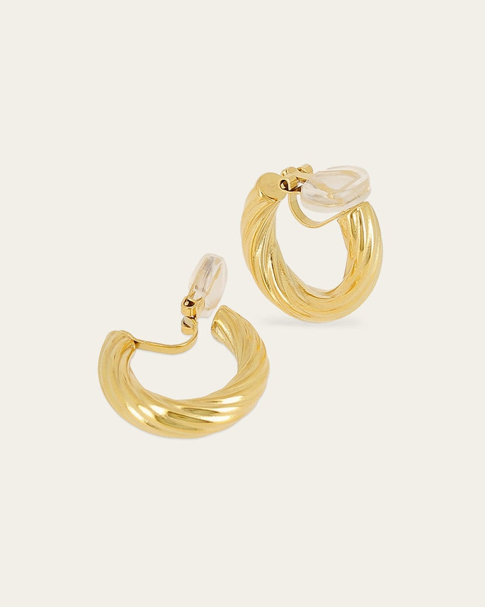 Boucles d'oreilles à clips Bélinda (Acier doré)