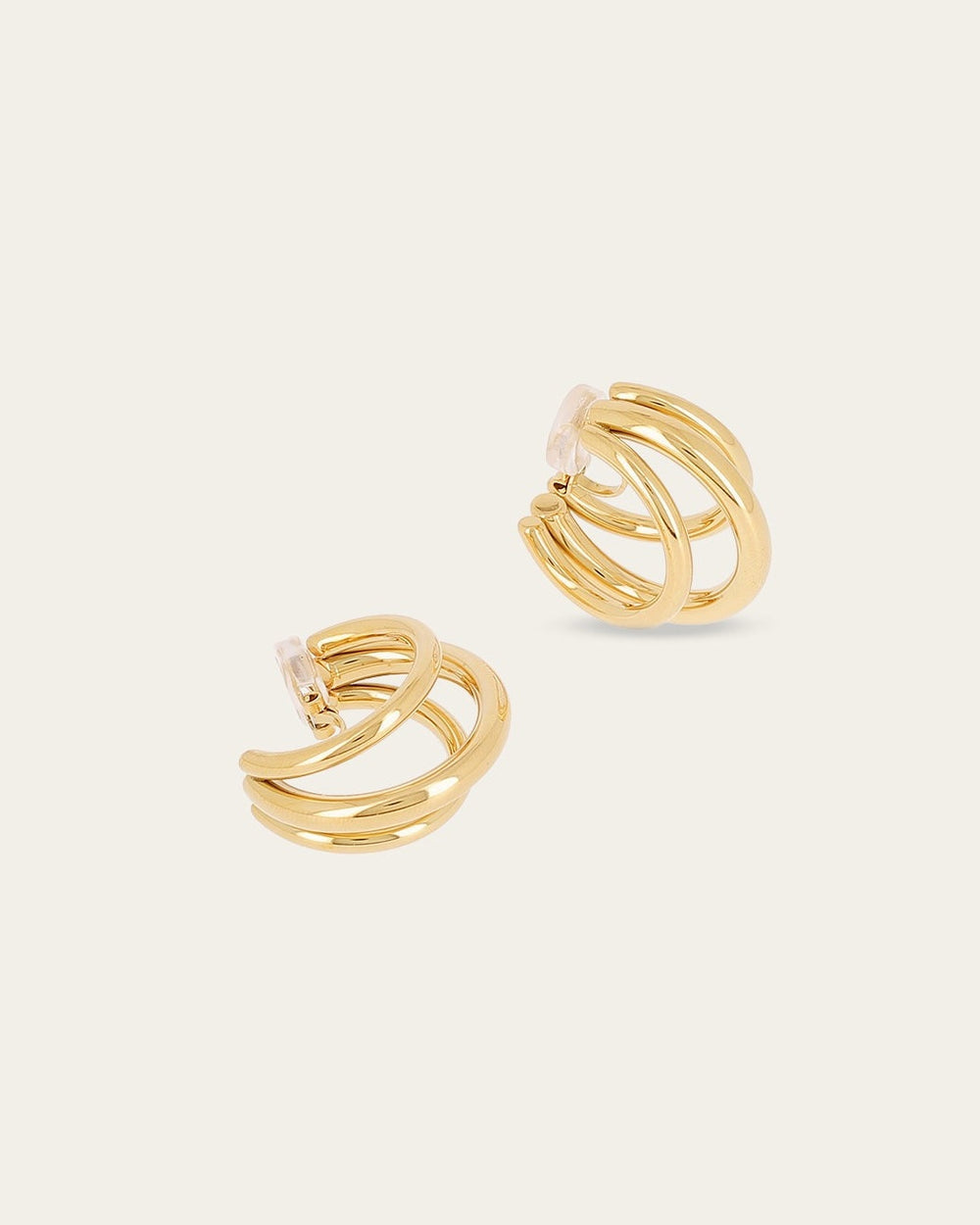 Thisbée Clip-on earrings (Gold-plated steel)