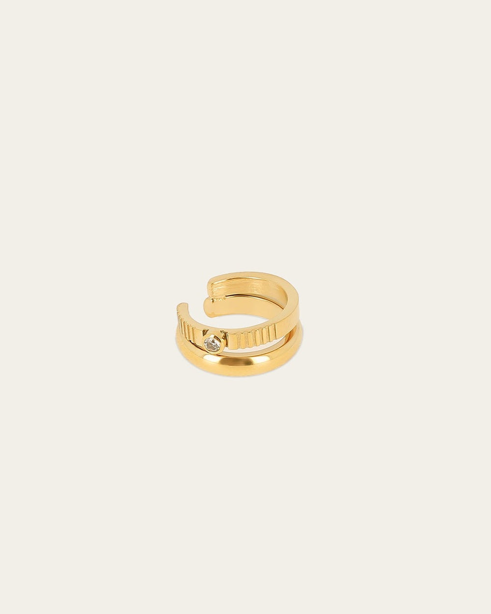 Earcuff Cronos (Acier doré)