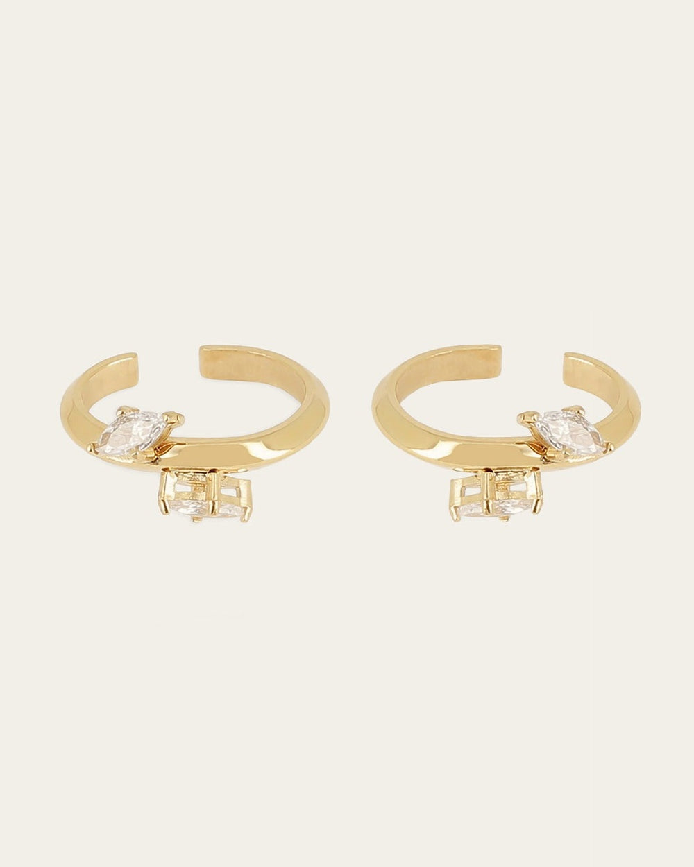 Earcuffs Aléria (Acier doré)