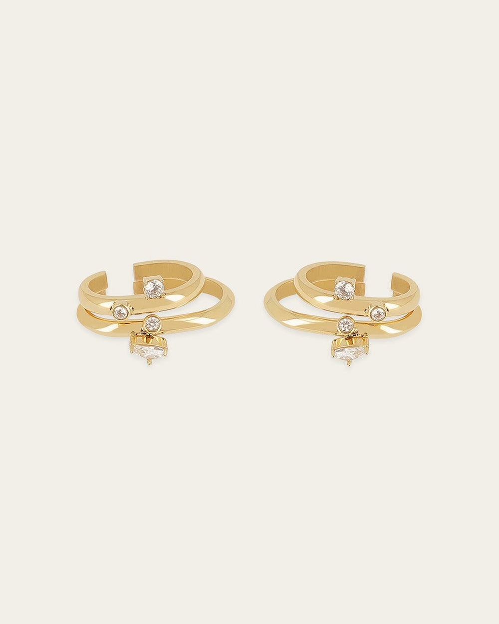 Earcuffs Campi (Acier doré)