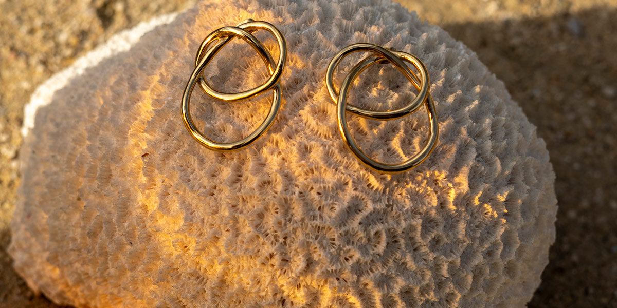 Boucles D'oreilles Articulées En Acier Doré - Marque Tres.Or - Neuf Avec étiquettes