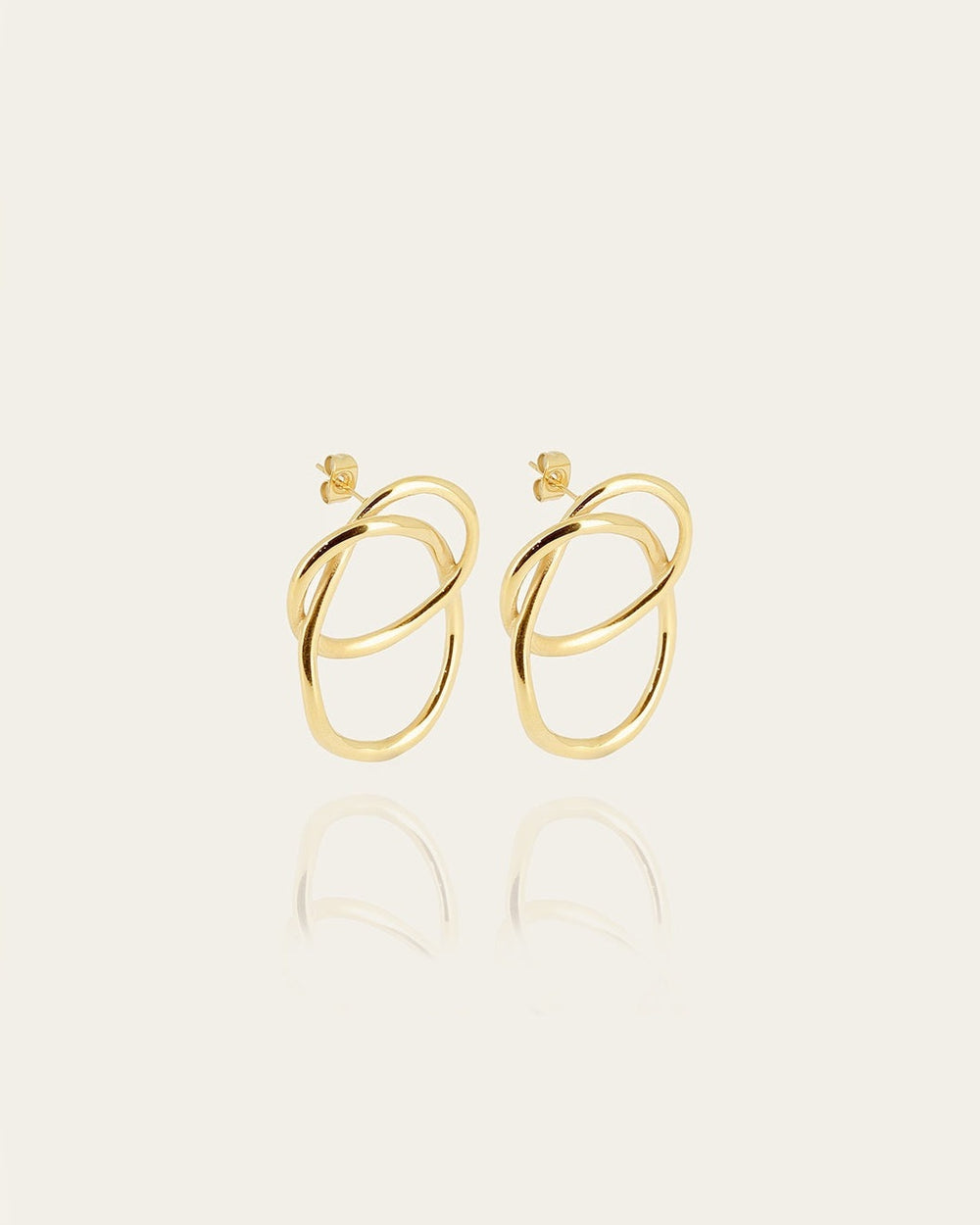 Shape earrings (Gold-plated steel)