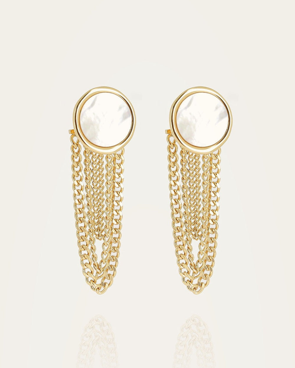 Boucles d'oreilles Wida (Acier doré)