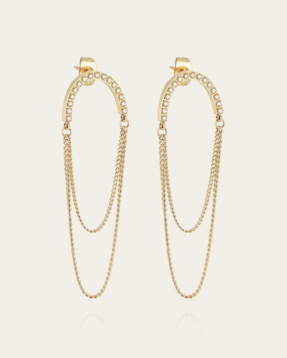 Boucles d'oreilles Celio (Acier doré)