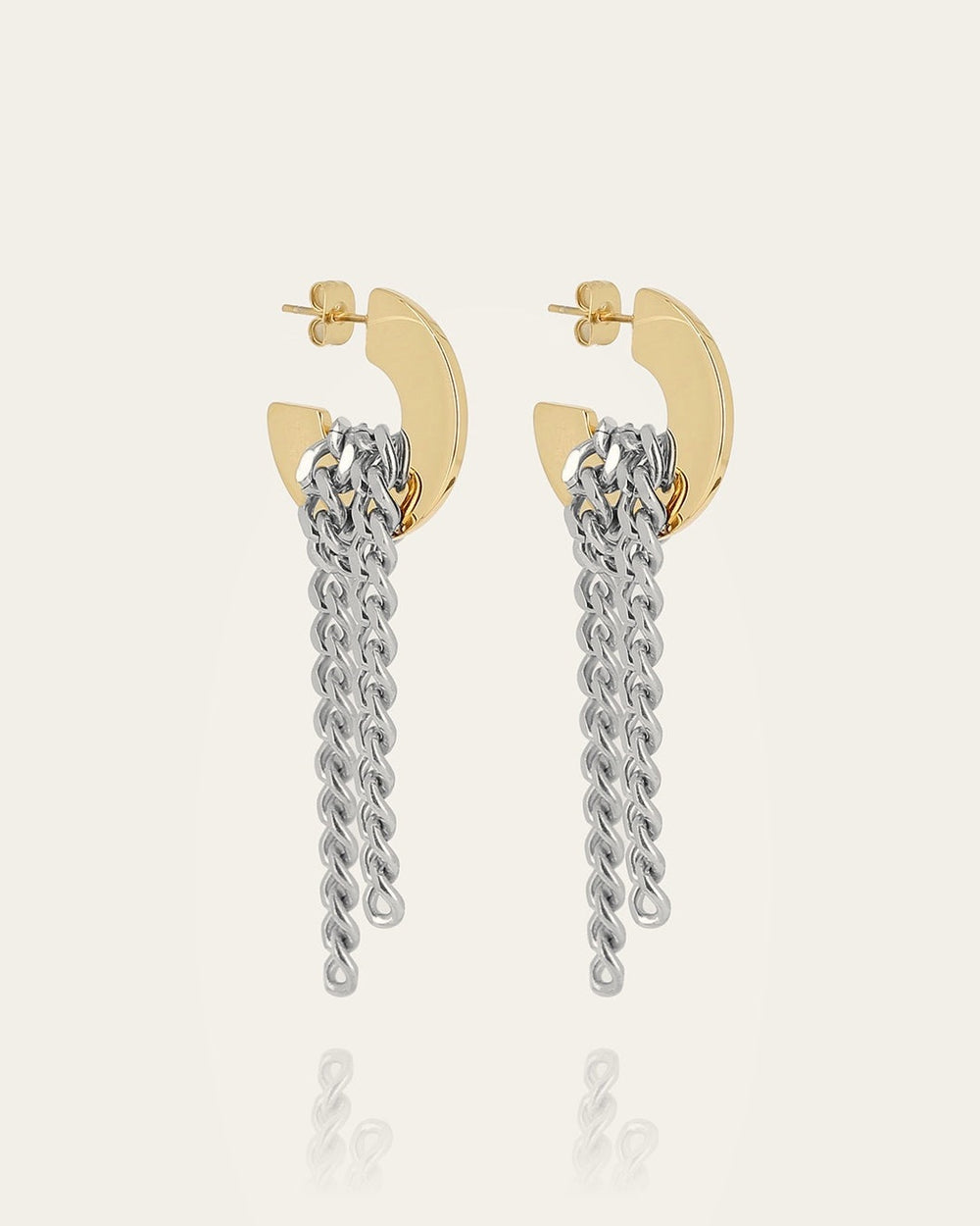 Boucles d'oreilles Eclipse (Acier mix)