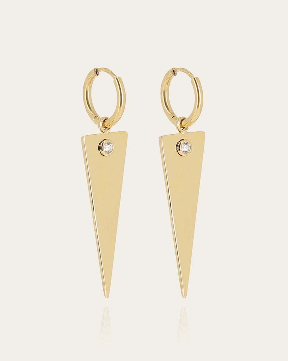 Boucles d'oreilles Bepo (Acier doré)