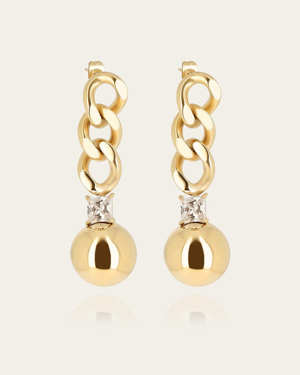 Ezio Earrings (Gold-plated Steel)