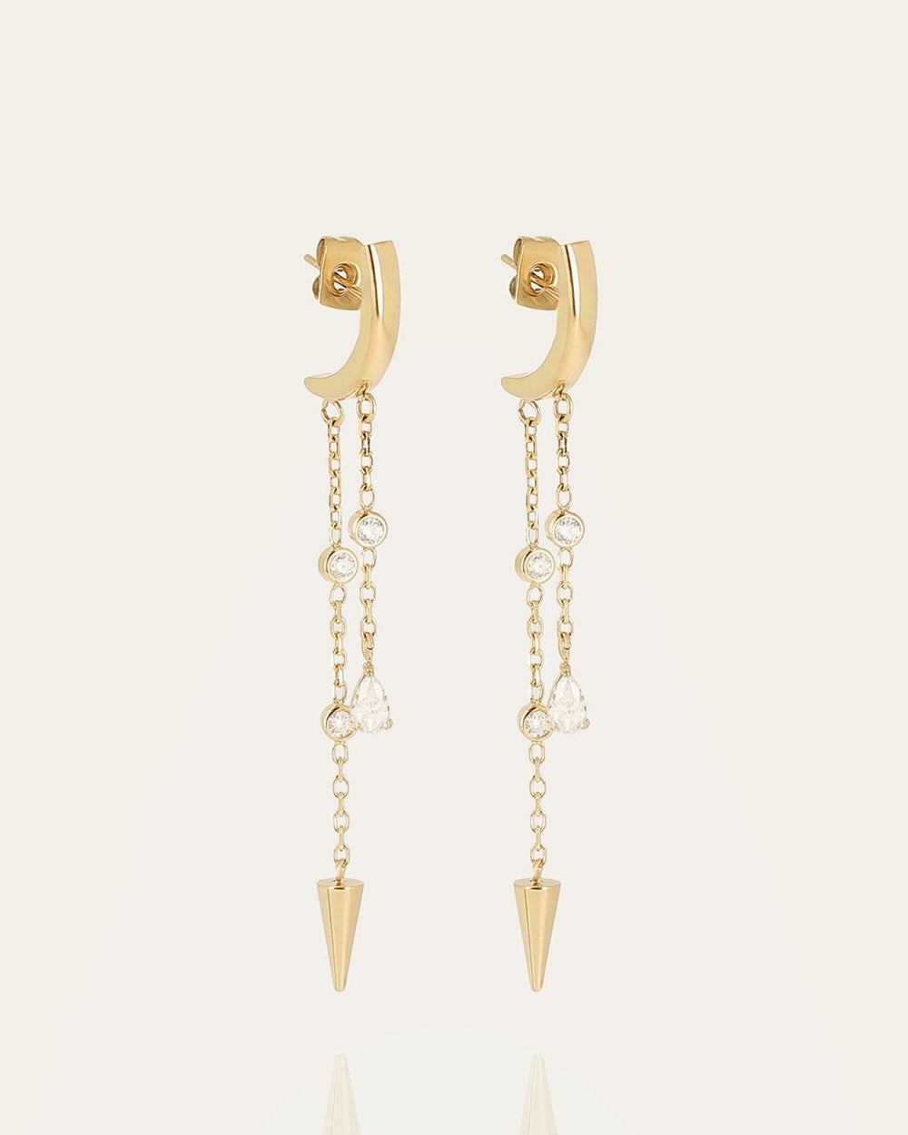Tahia Earrings (Gold-plated Steel)