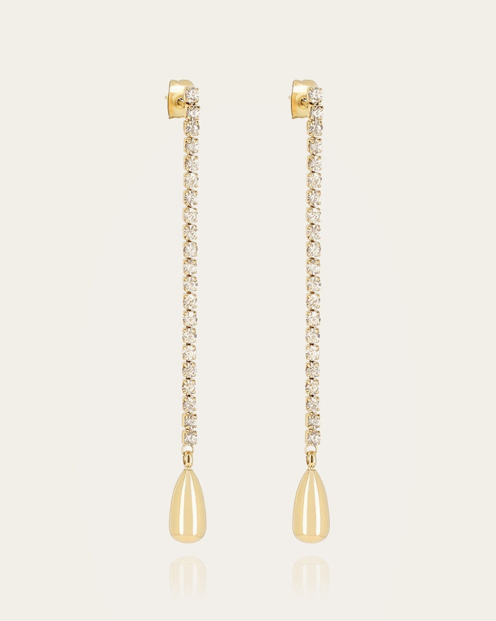 Boucles d'oreilles Léontine (Acier doré)