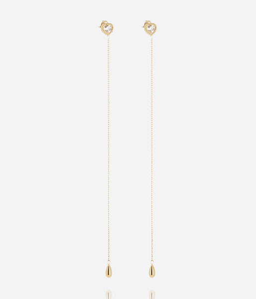 Boucles d'oreilles Halley (Acier doré)