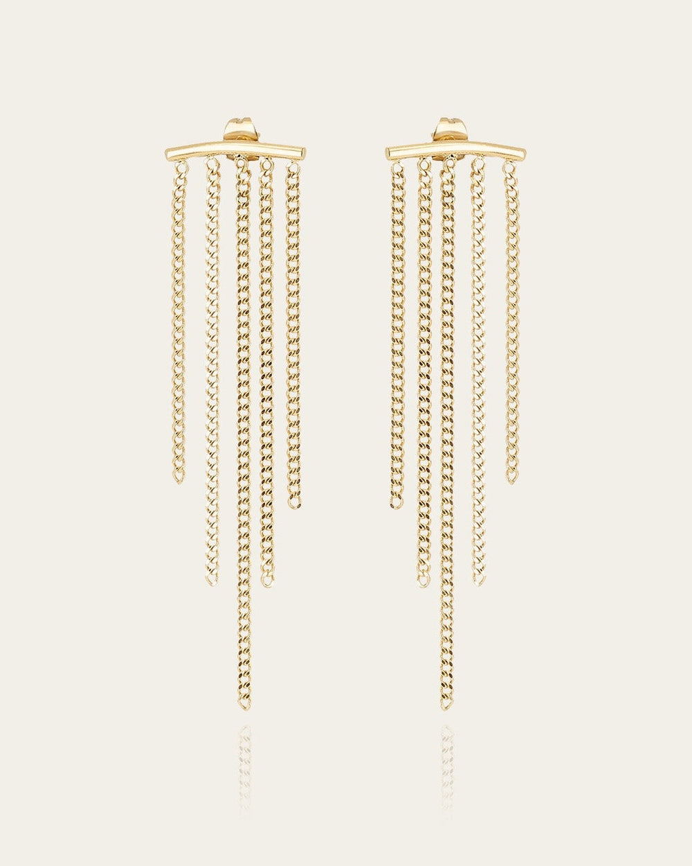 Boucles d'oreilles Gallico (Acier doré)