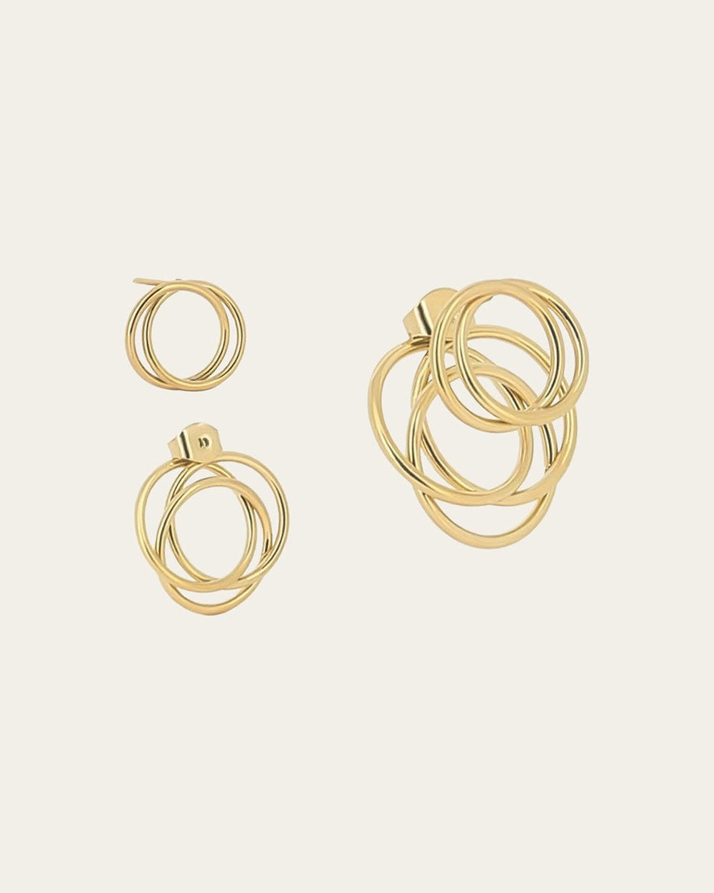 Tourbillon Earrings (Gold-plated steel)