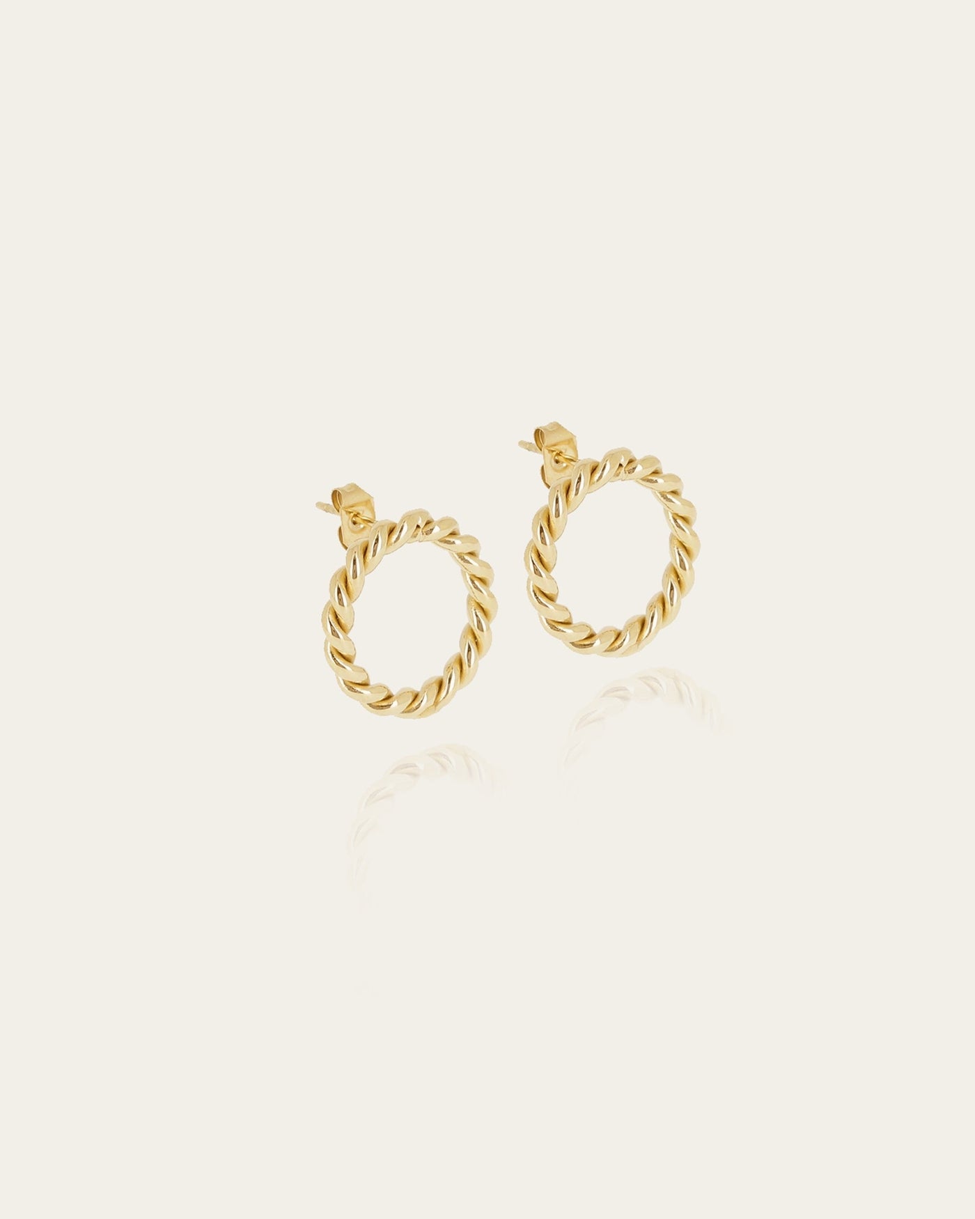 Boucles d'oreilles Aida (Acier doré)