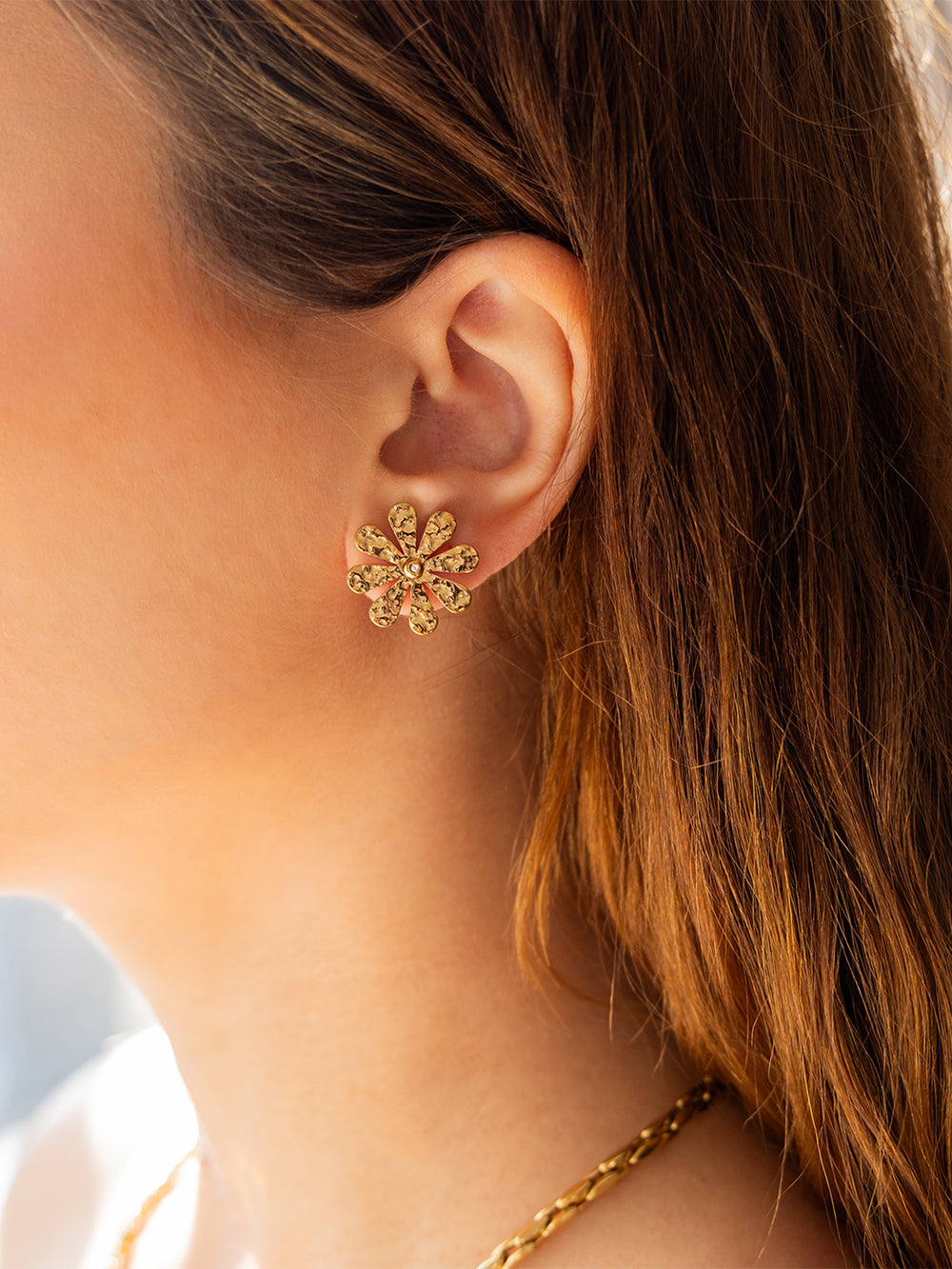 Ritsa Earrings (Gold-plated steel