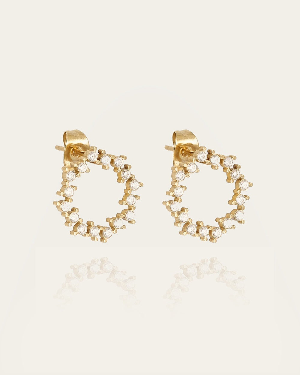 Boucles d'oreilles Juki (Acier doré)