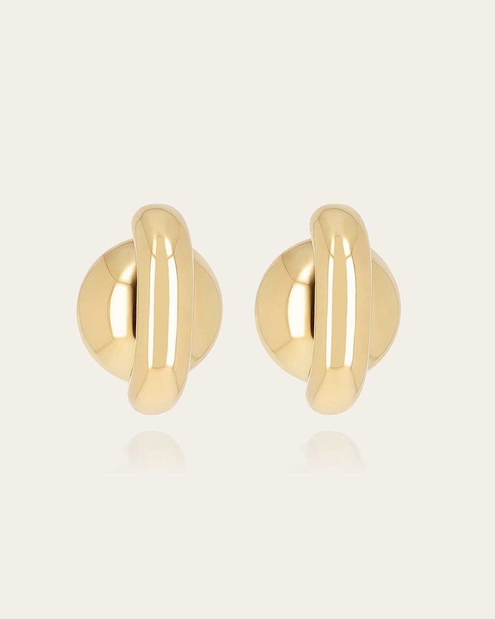 Boucles d'oreilles Frost (Acier doré)