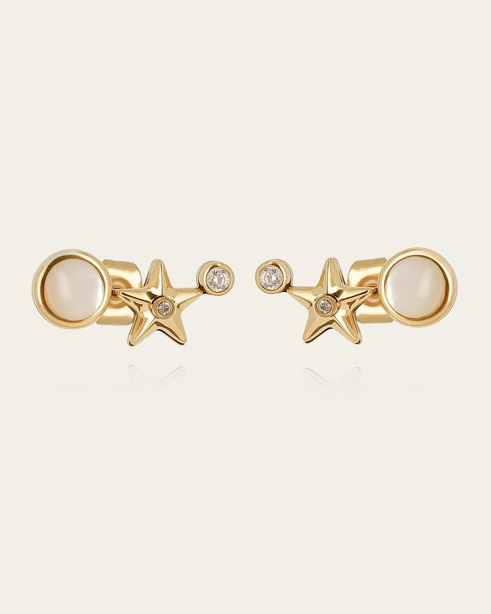 Enigma Earrings (Gold-plated steel)