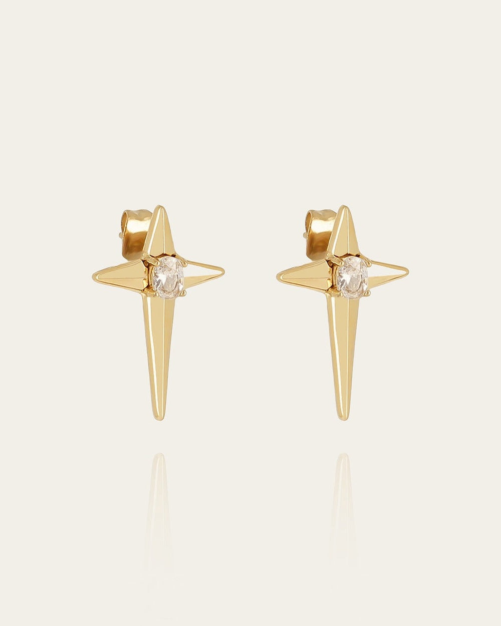 Sindia earrings (Gold-plated steel)