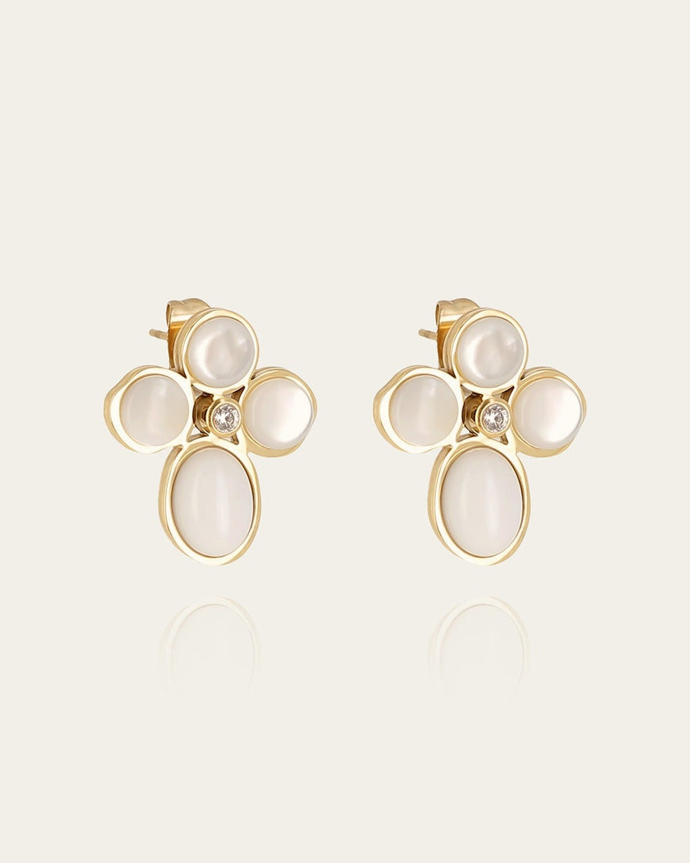 Boucles d'oreilles Bonaita (Acier doré)