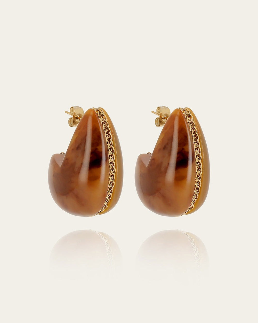 Dallol Earrings (Gold-plated steel)