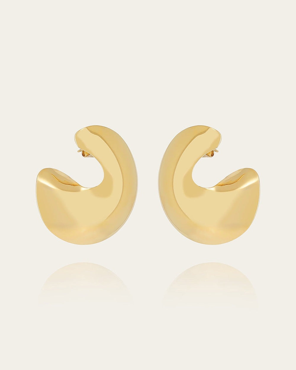Angkor Earrings (Gold-plated steel)