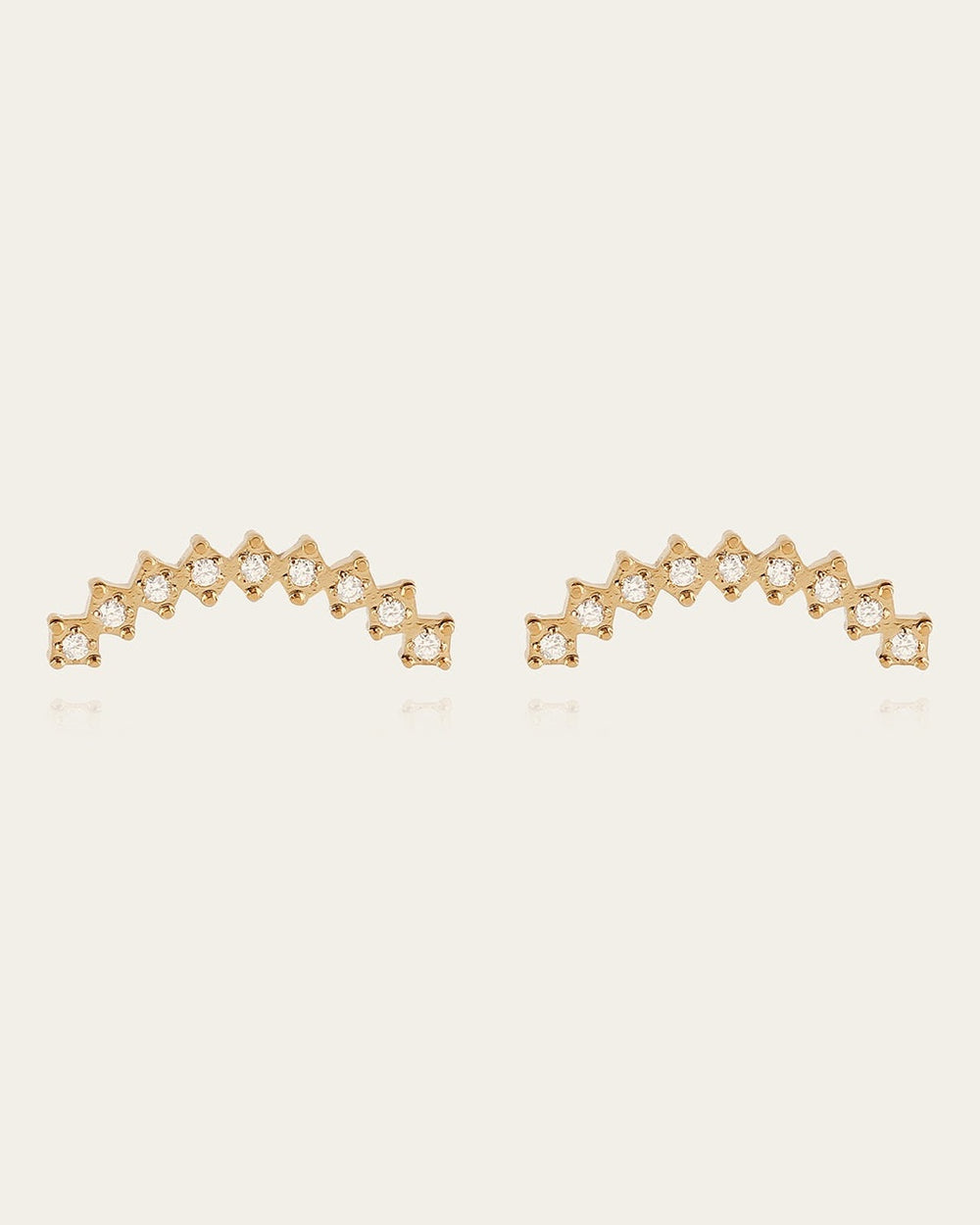 Boucles d'oreilles Cassis (Acier doré)