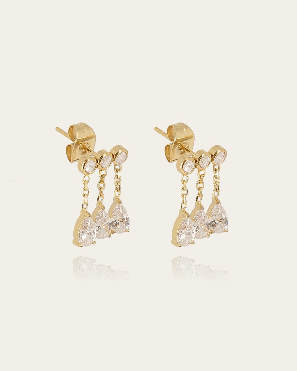 Boucles d'oreilles Ronja (Acier doré)