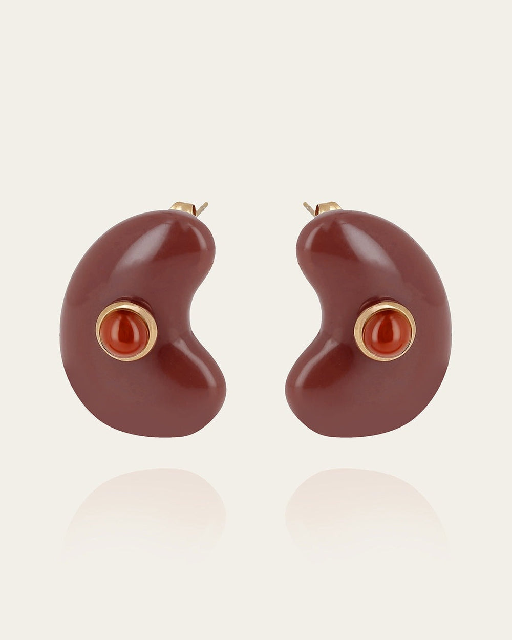 Sepia Earrings (Gold-Plated Steel)