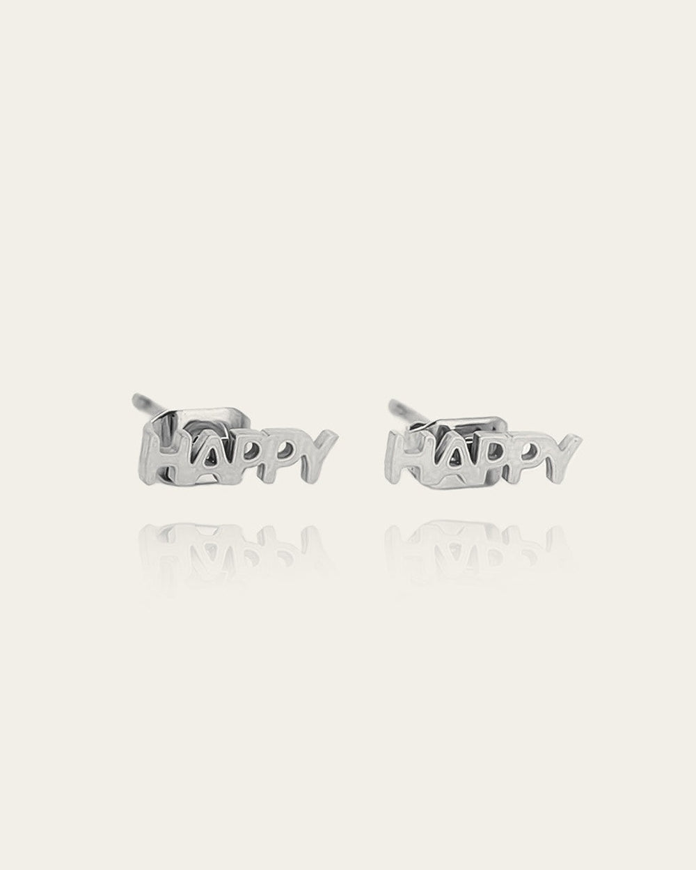 Happy Earrings (Steel)