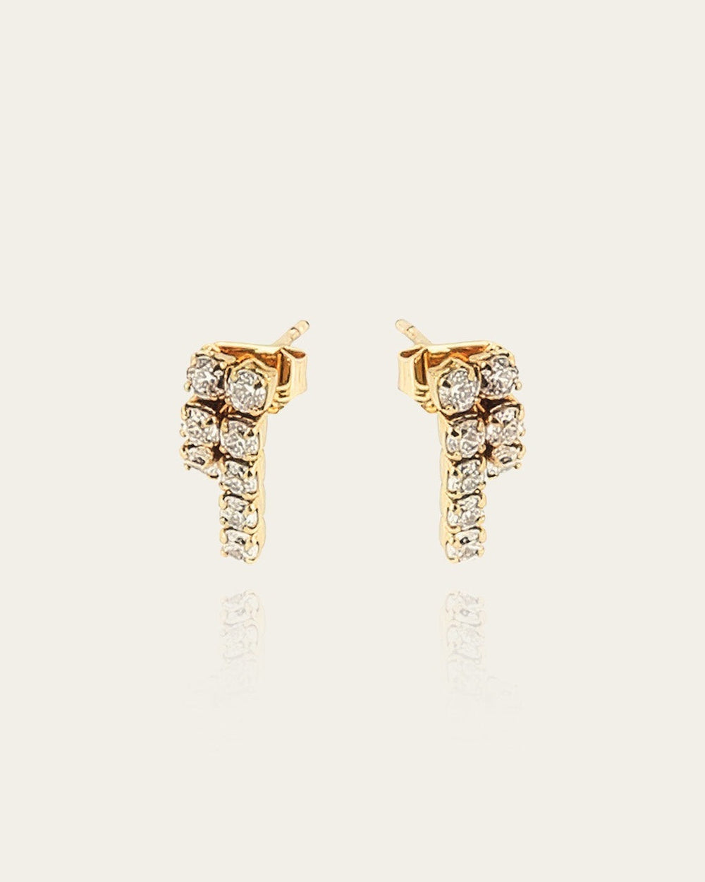 Boucles d'oreilles Hamptons (Acier doré)