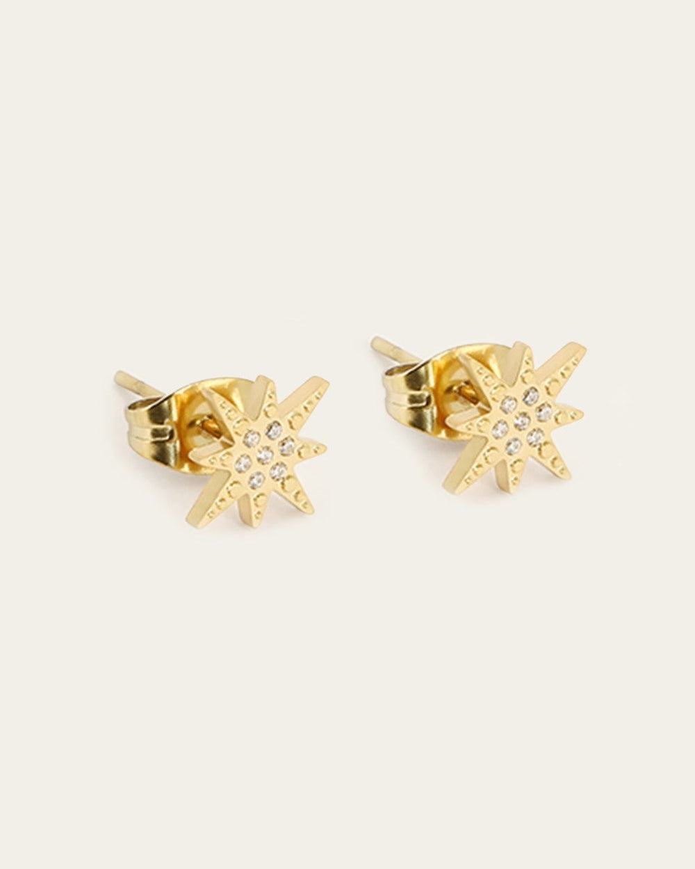 Isaac Stud Earrings (Gold-plated steel)