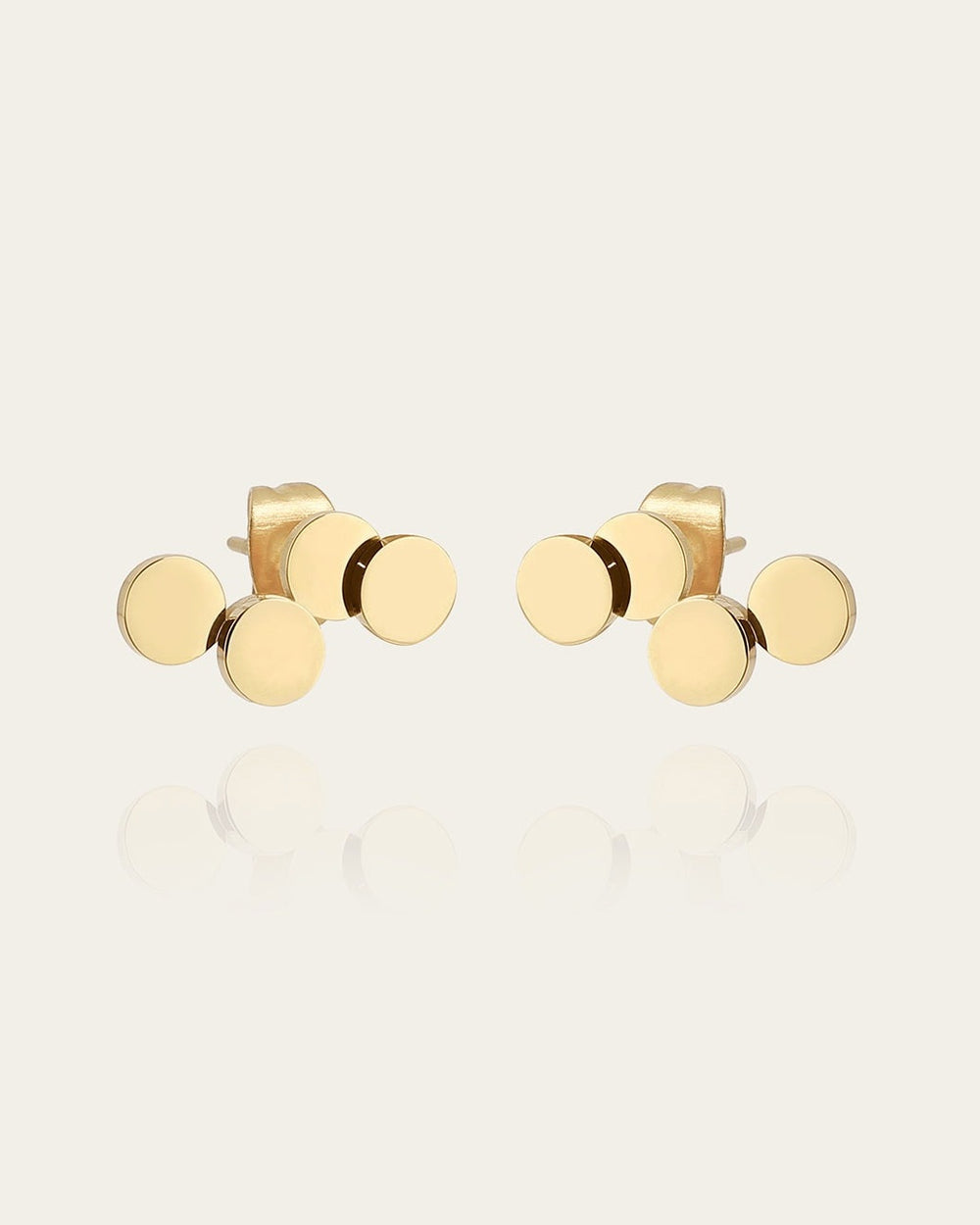 Boucles d'oreilles Cosima (Acier doré)