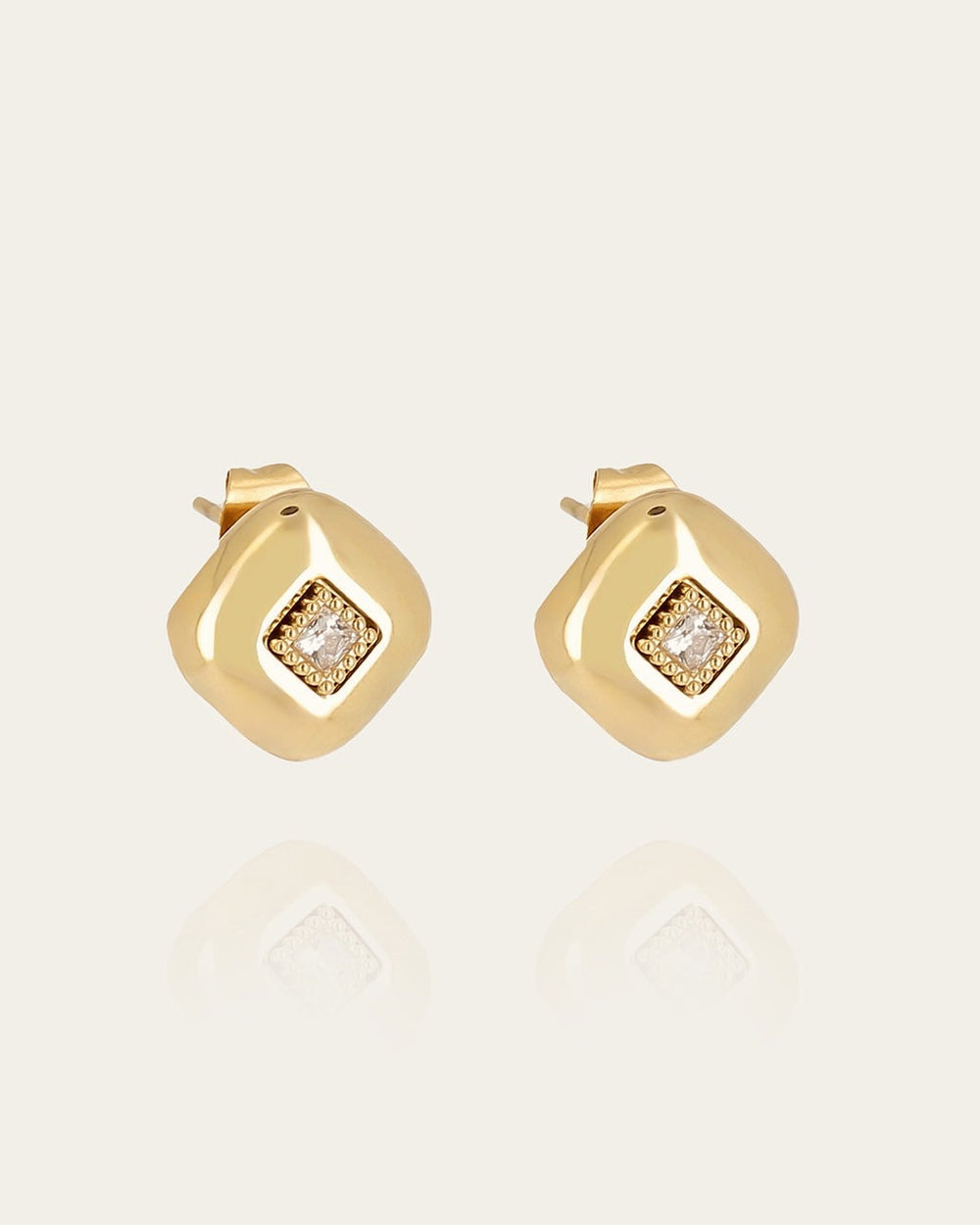 Boucles d'oreilles Zuani (Acier doré)