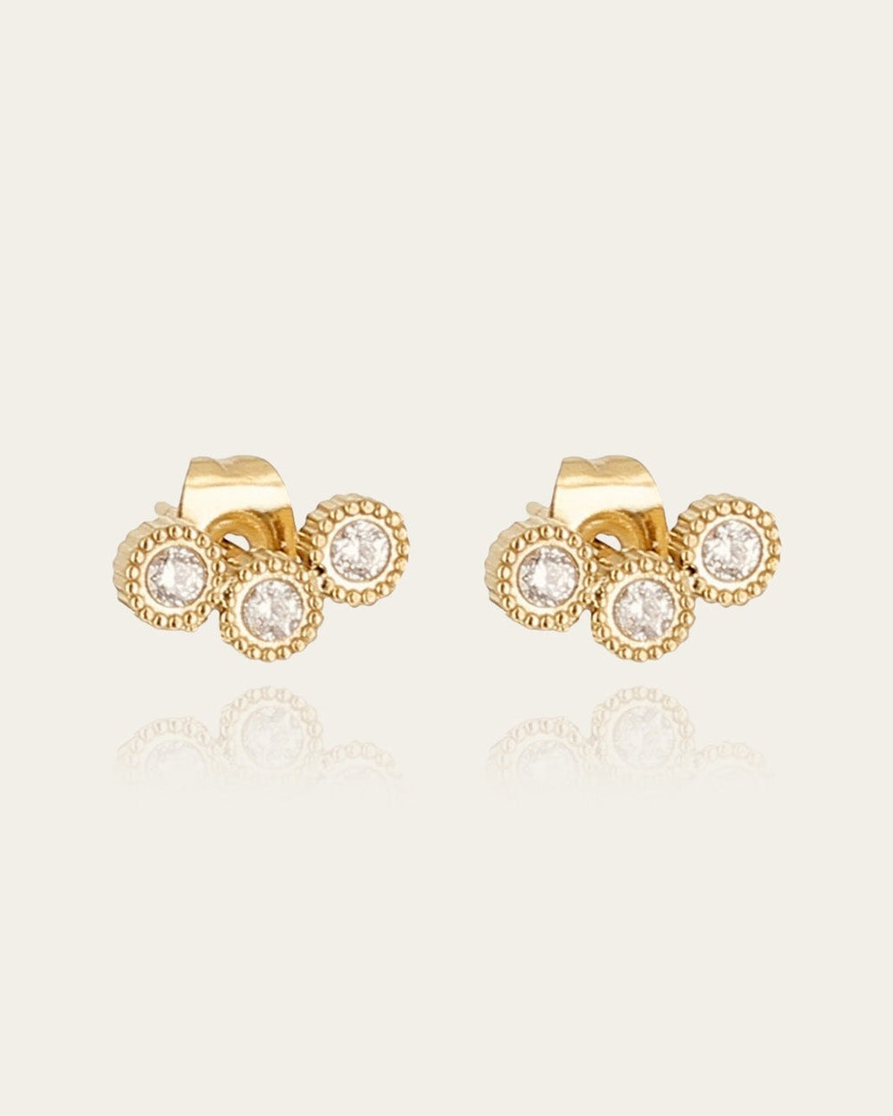 Boucles d'oreilles Taormine (Acier doré)