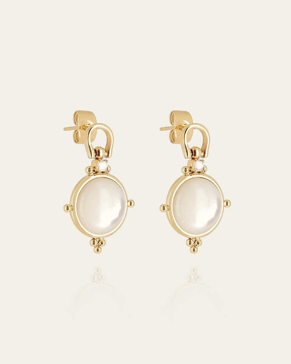 Boucles d'oreilles Nima (Acier doré)