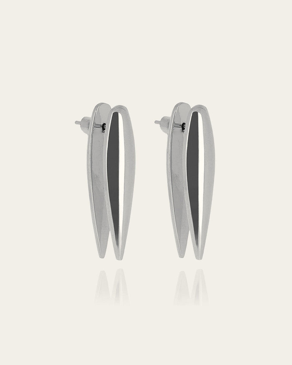 Boucles d'oreilles Pluma (Acier)