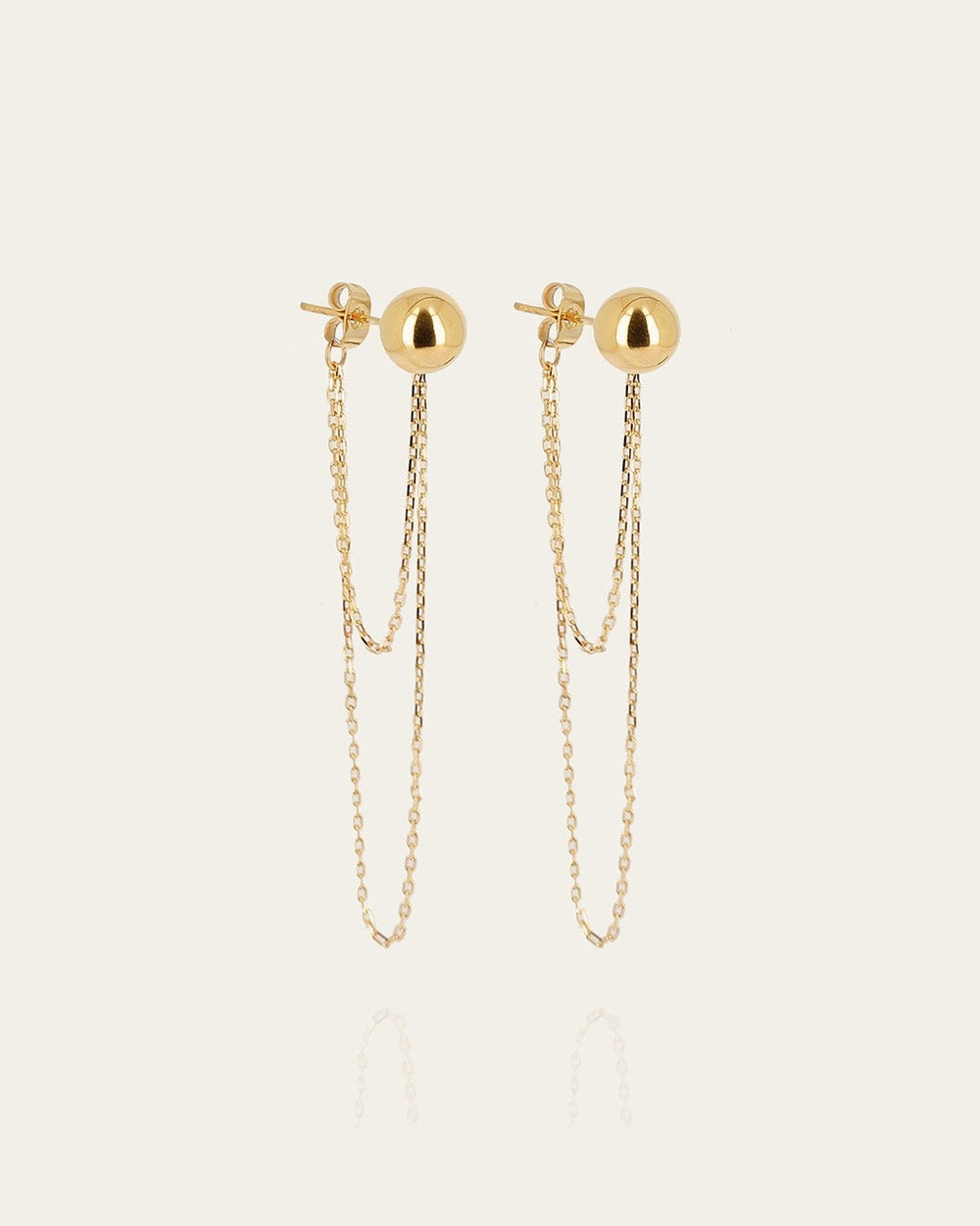 Boucles d'oreilles Narcissa (Acier doré)