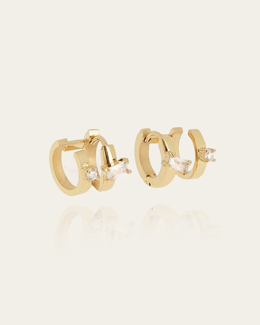Boucles d'oreilles Angela (Acier doré)