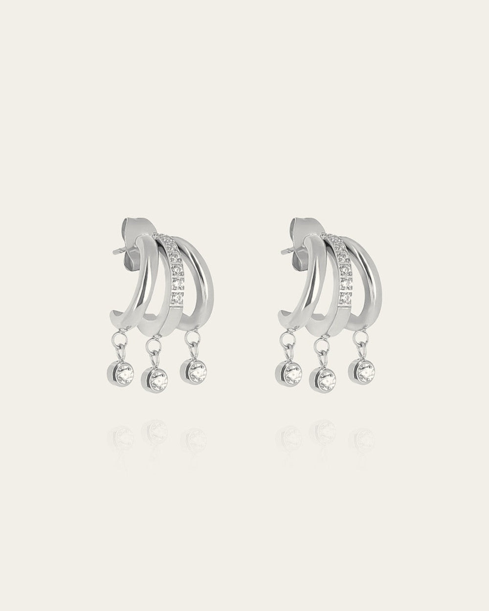 Boucles d'oreilles Silvia (Acier)