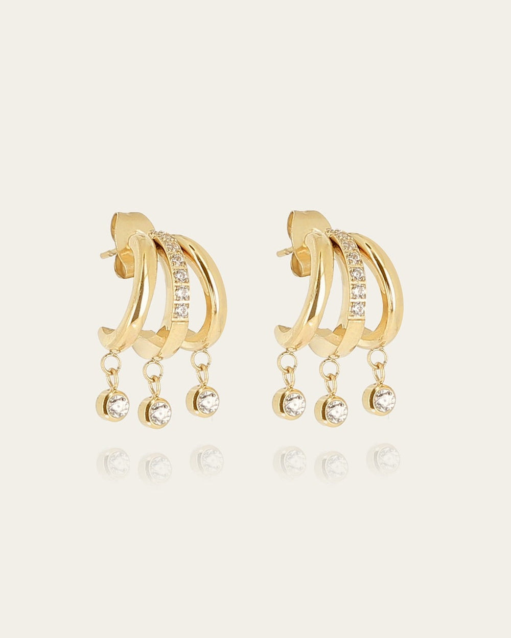 Silvia Earrings (Gold-plated Steel)
