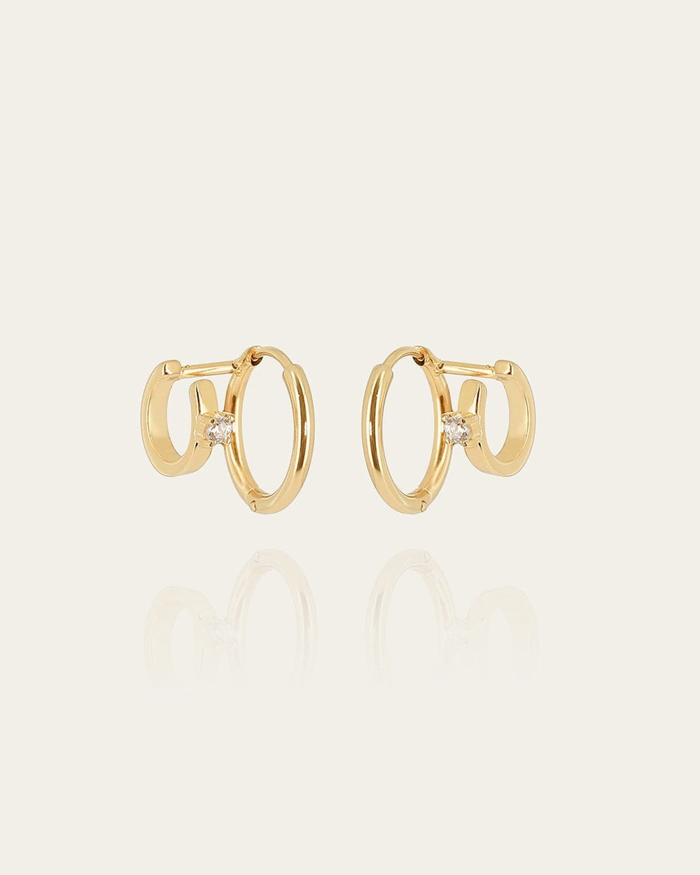 Boucles d'oreilles Blasa (Acier doré)