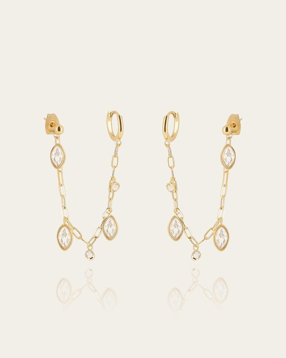 Azelie earrings (Gold-plated steel)