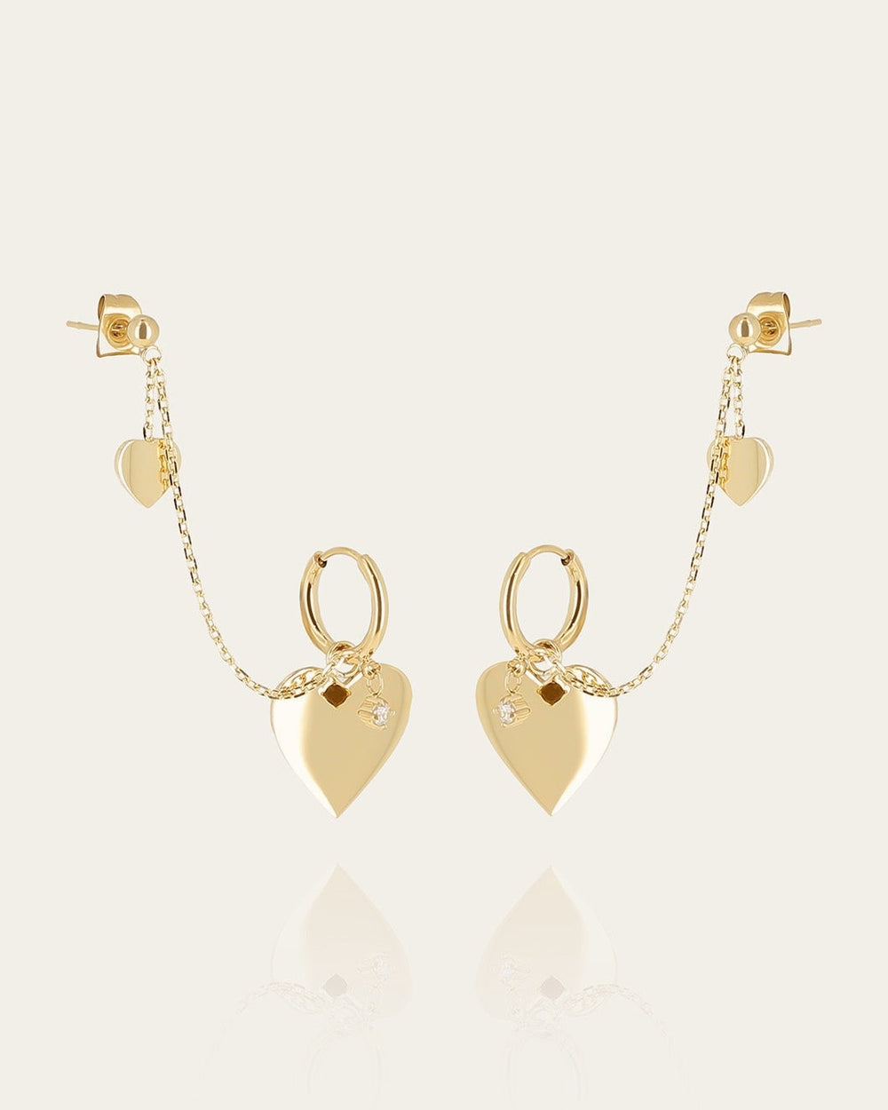 Chaka Earrings (Gold-plated steel)